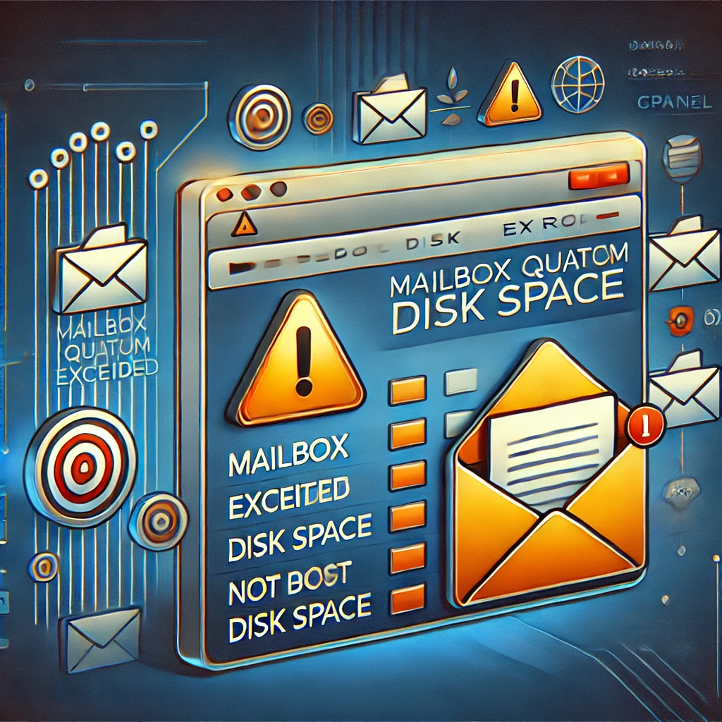 E-mail hesaplarının disk kullanımı güncellenmiyor! Görseli